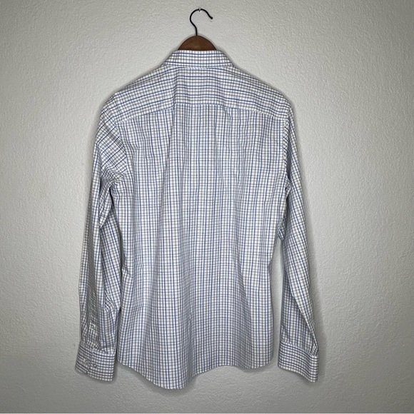 UNTUCKit Slim Fit Wrinkle Free Verdanel Checkered Button Down Shirt Men's Large - Picture 9 of 15